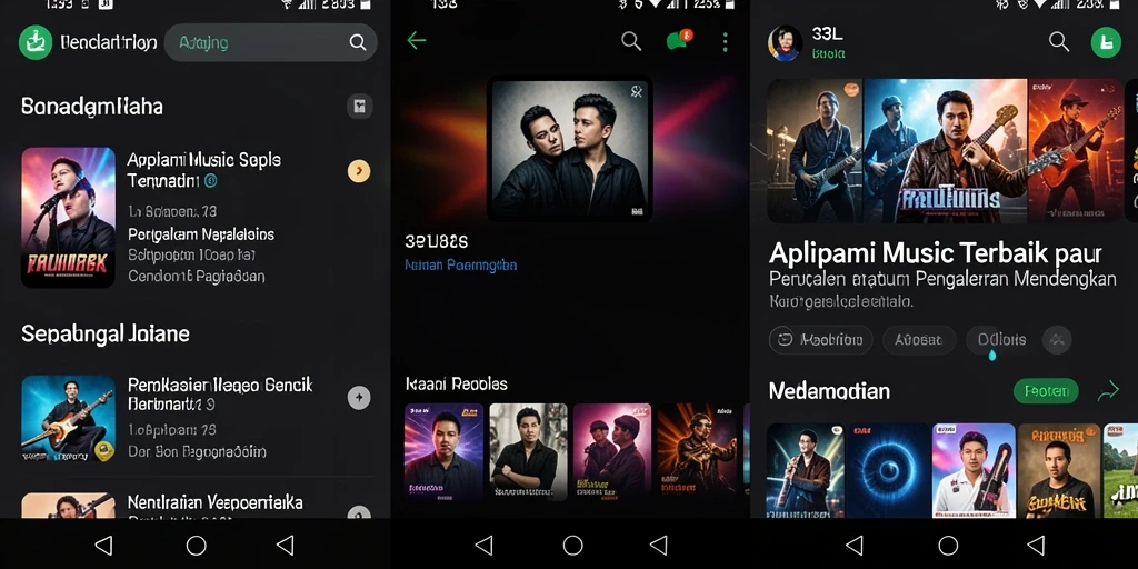 Tangkapan layar utama 33L menampilkan antarmuka mendengarkan musik yang interaktif dan menarik.