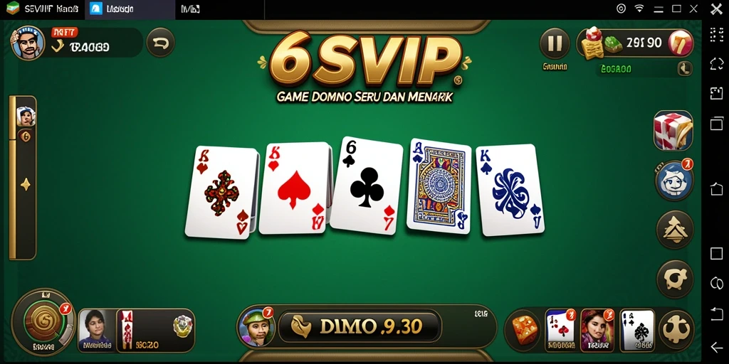Screenshot gameplay menarik 6SVIP yang menampilkan aksi domino.