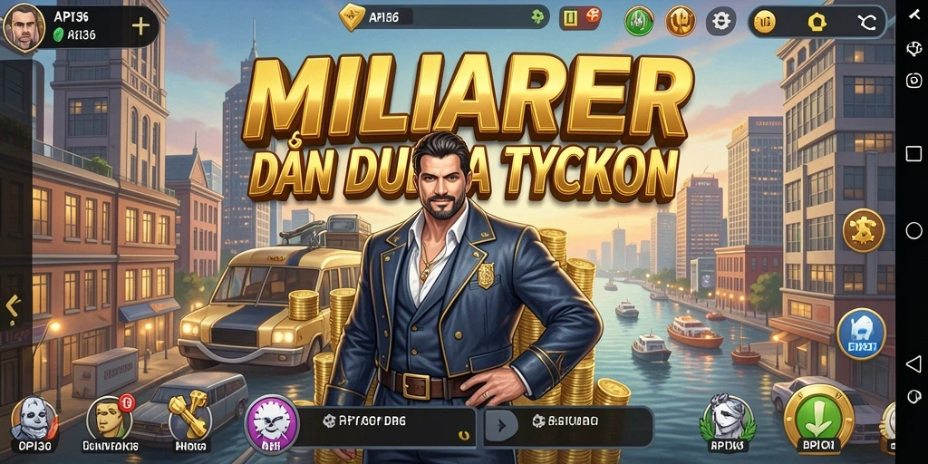 Tampilan gameplay API36 yang menarik dan dinamis dalam meraih kesuksesan bisnis.