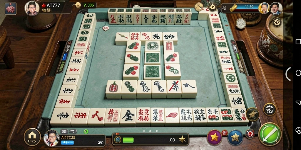 Tampilan gameplay Mahjong yang seru dan menarik di AT777.