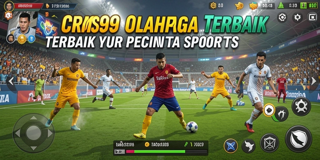Tampilan seru dari gameplay olahraga yang menegangkan.