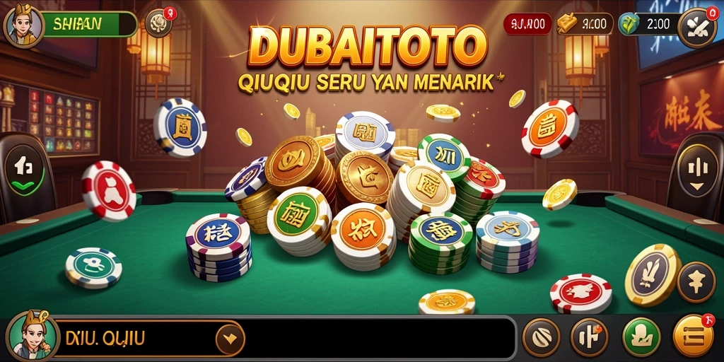 Tampilan gameplay seru dari DUBAITOTO QiuQiu.