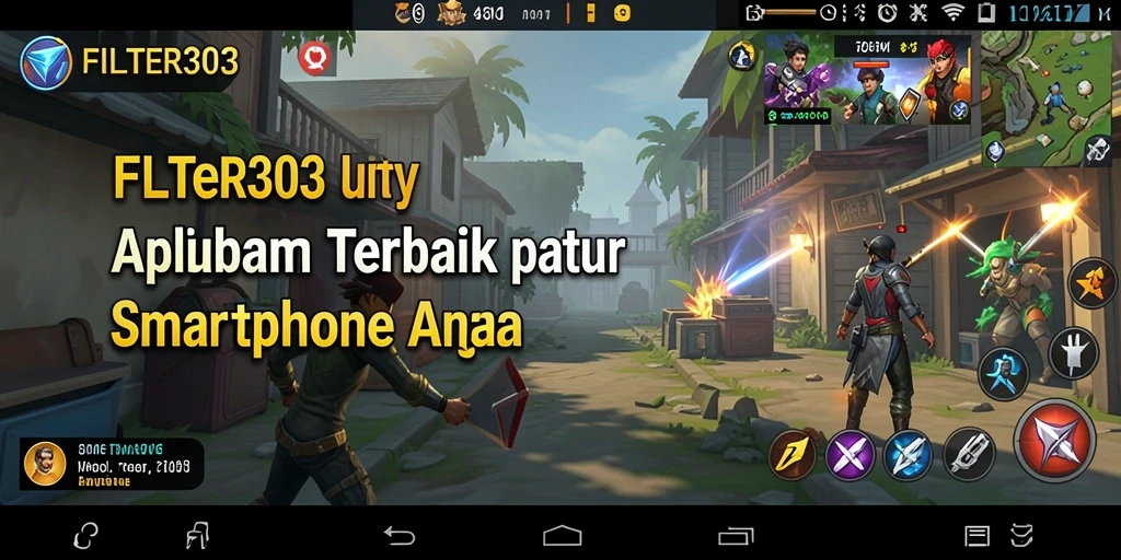 Screenshot utama FILTER303 menampilkan tampilan antarmuka yang sederhana dan fungsional.
