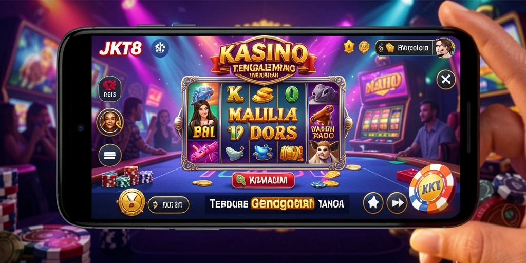 Tampilan gameplay JKT8 dengan suasana Kasino yang menarik.