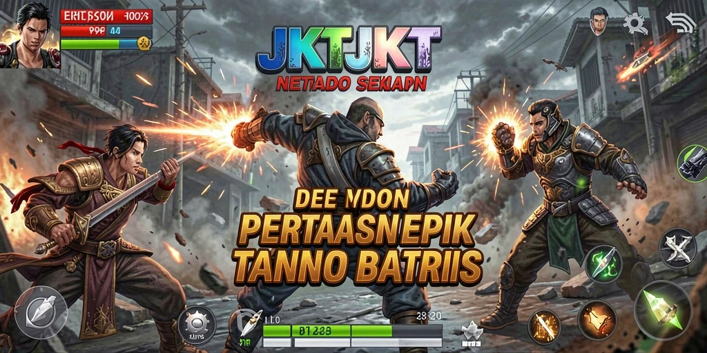 Gameplay seru dan penuh aksi dari JKTJKT.