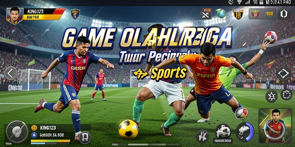 Screenshot KING123 menampilkan aksi seru permainan olahraga.