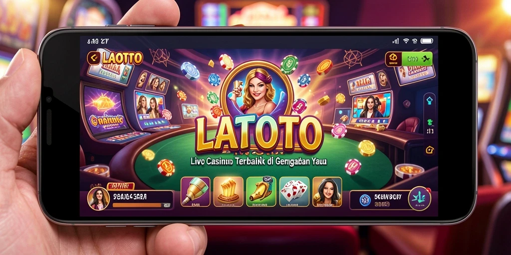 Tampilan gameplay LATOTO yang mendebarkan dalam suasana Live Casino.
