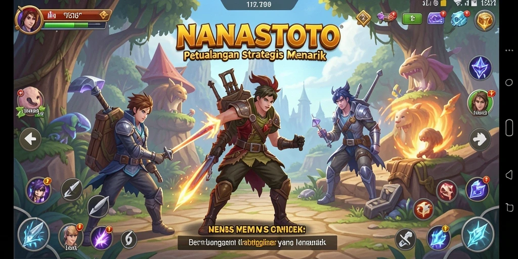 Tampilan gameplay mendebarkan dari NANASTOTO dengan elemen strategi yang mendalam.