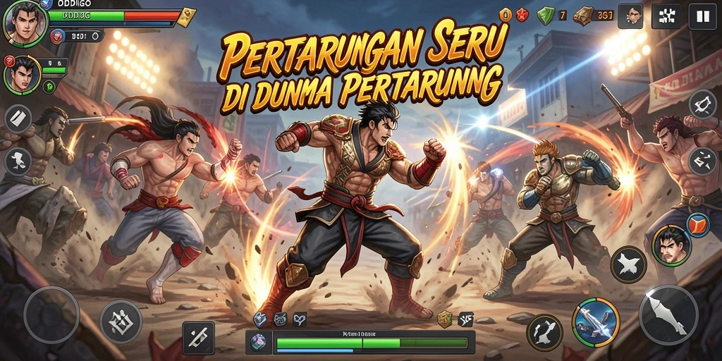 Tampilan intens saat bertarung dalam ODDIGO dengan karakter unik.