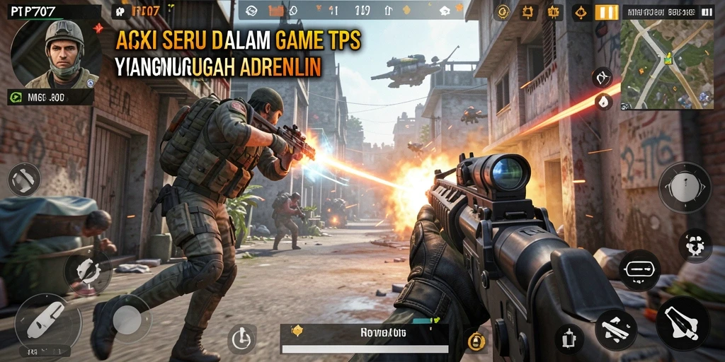 Gameplay PT707 yang seru dan penuh aksi.
