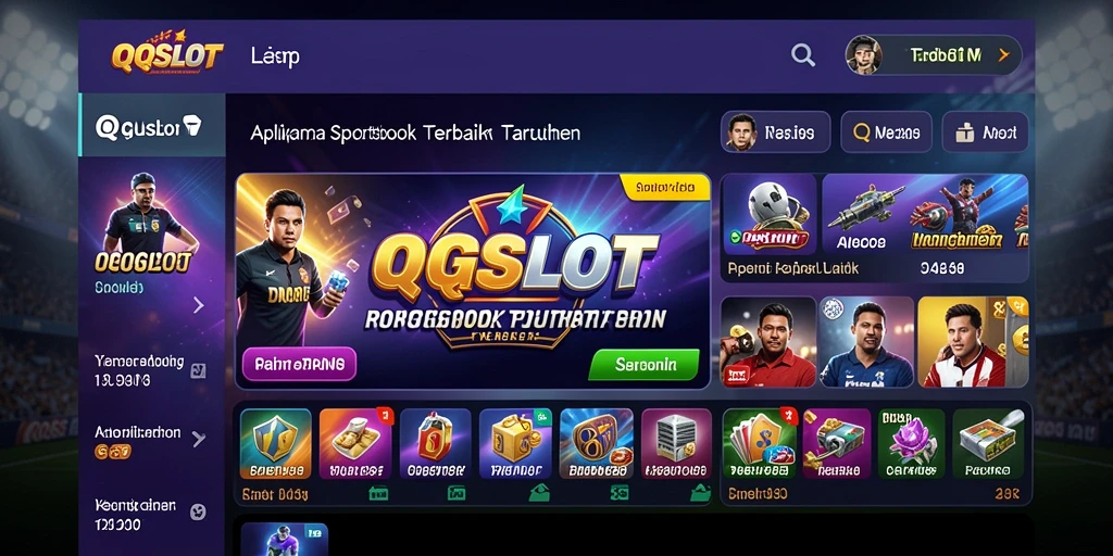 Tampilan gameplay <strong>QQSLOT</strong> saat melakukan taruhan olahraga.