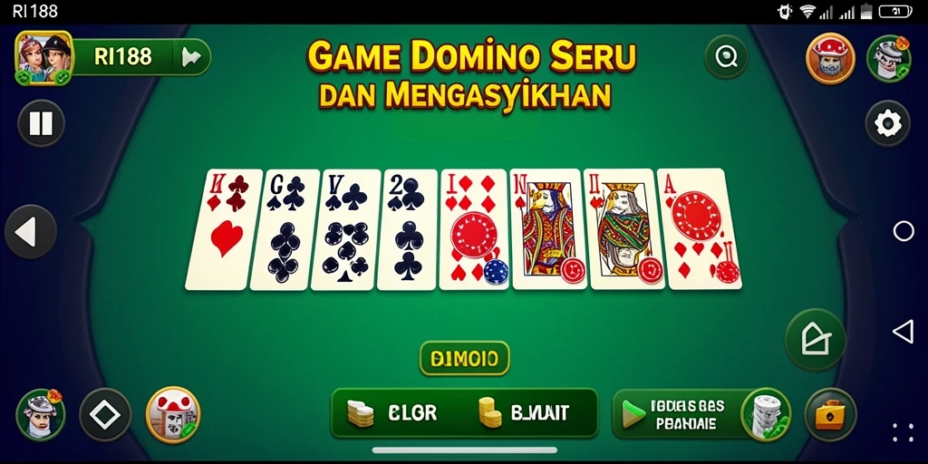 Tampilan menarik dari gameplay Domino RI188 yang seru.