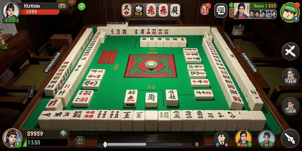 Screenshot gameplay S9S9 menampilkan aksi seru permainan Mahjong.